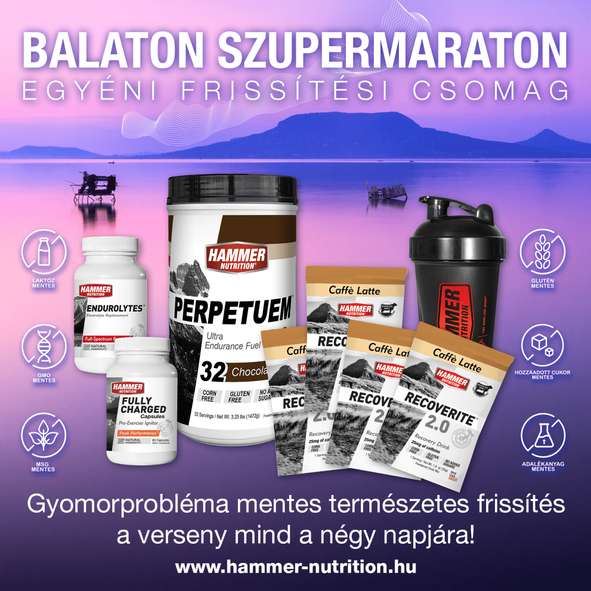 Balaton Szupermaraton Egyéni Csomag - Hammer Nutrition CEE